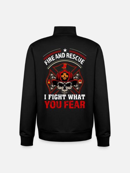 Fire brigade - Unisex Organic Zip Sweatshirt by Stanley/Stella - black