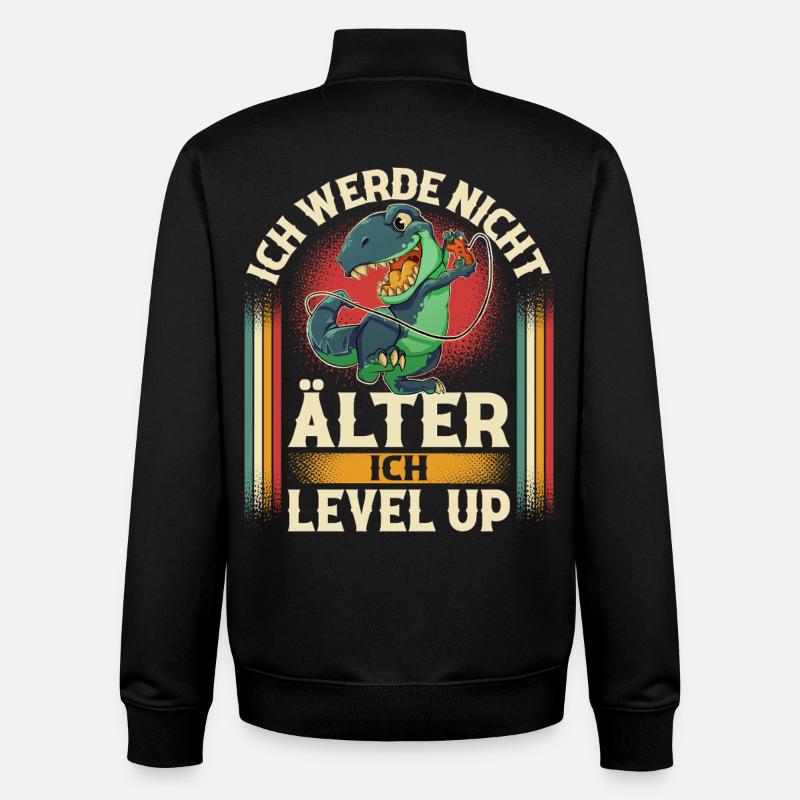 Jeux de joueurs - Sweat zippé unisexe en coton bio Stanley/Stella - noir