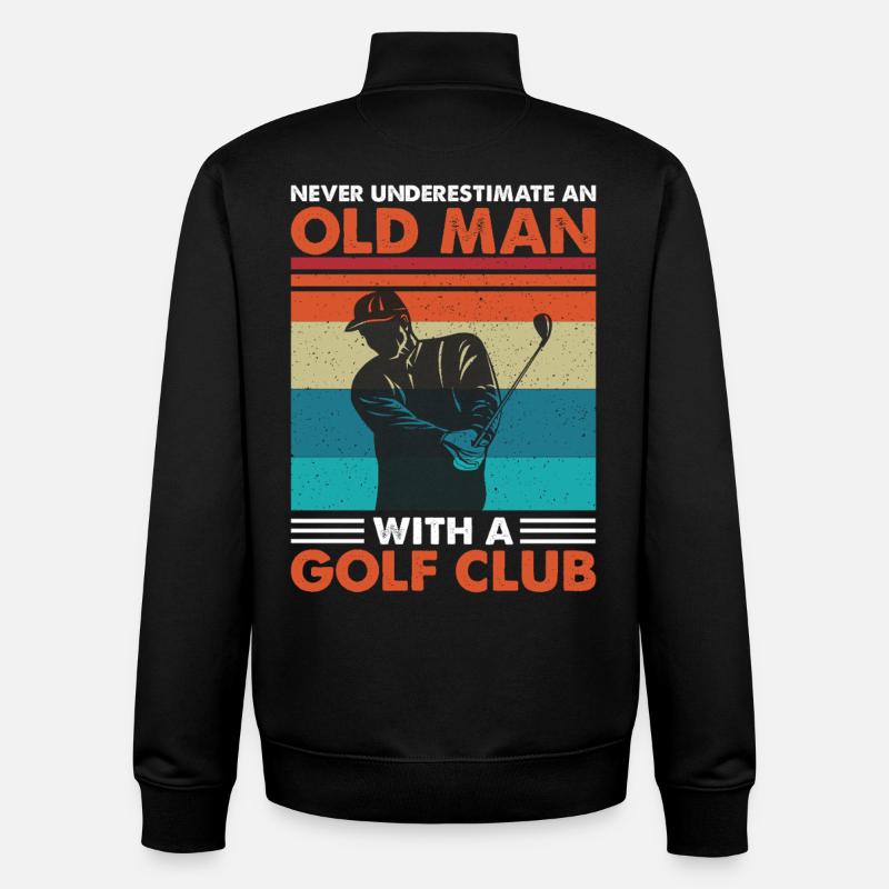 golfe - Sweat zippé unisexe en coton bio Stanley/Stella - noir