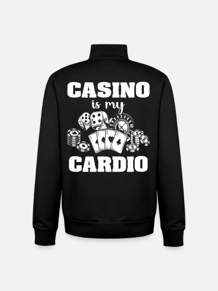 Casino Casino Players - Unisex Organic Zip Sweatshirt by Stanley/Stella - black