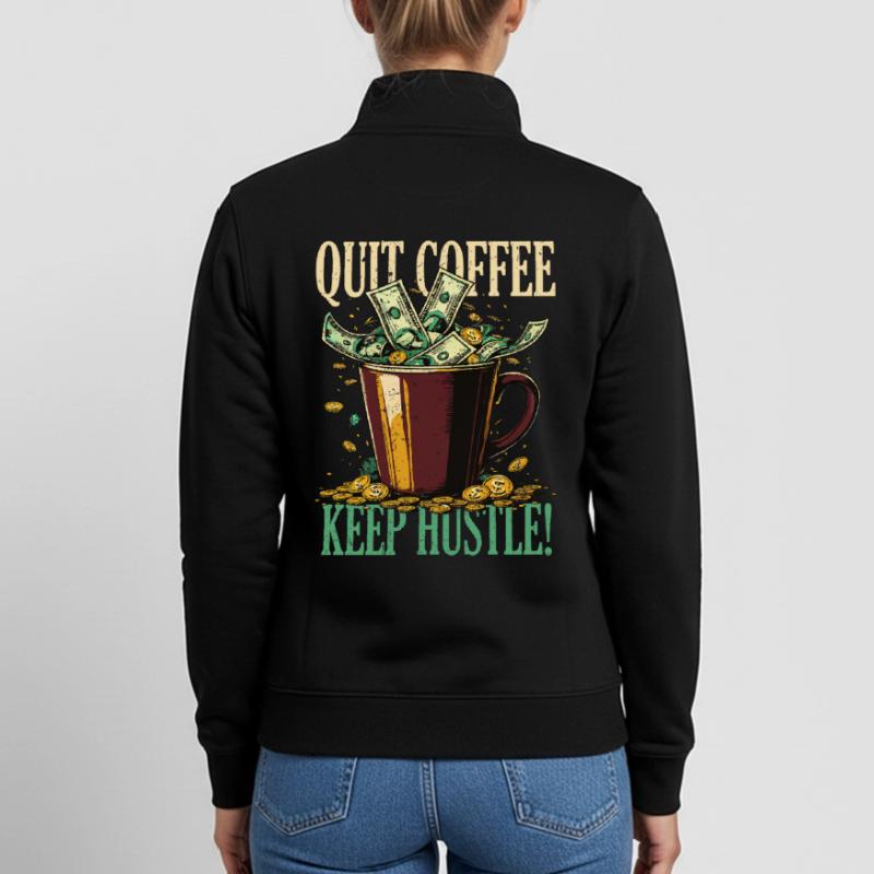 Coffee withdrawal decaffeinated ex-coffee drinker Unisex Organic Zip Sweatshirt by Stanley/Stella