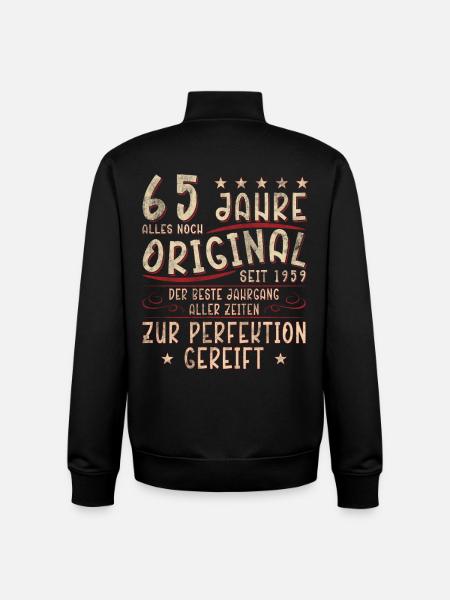 65 Years Original: Since 1959 - Unisex Organic Zip Sweatshirt by Stanley/Stella - black