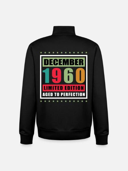 December 1960 - 1960 December - Unisex Organic Zip Sweatshirt by Stanley/Stella - black