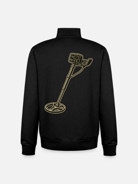 Metalldetektor-Schatzsuche-Abenteuer - Unisex Organic Zip Sweatshirt von Stanley/Stella - Schwarz