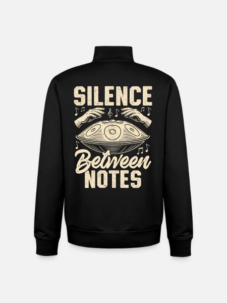 Silence Between Notes - Unisex Organic Zip Sweatshirt by Stanley/Stella - black