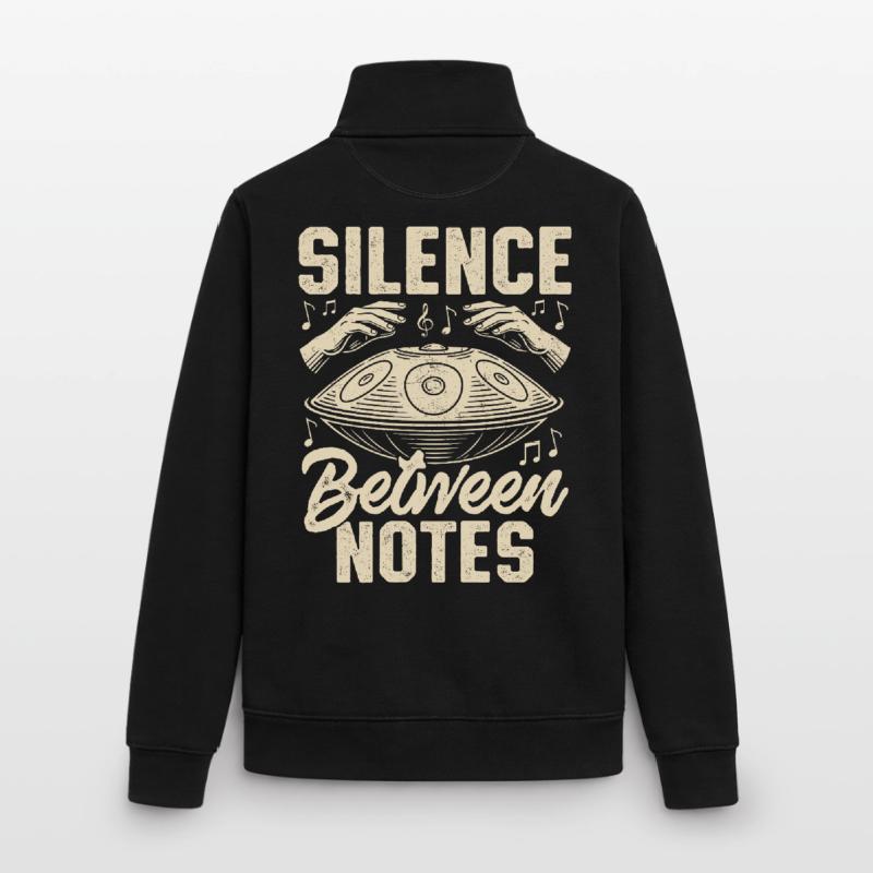Silence Between Notes Unisex Organic Zip Sweatshirt von Stanley/Stella