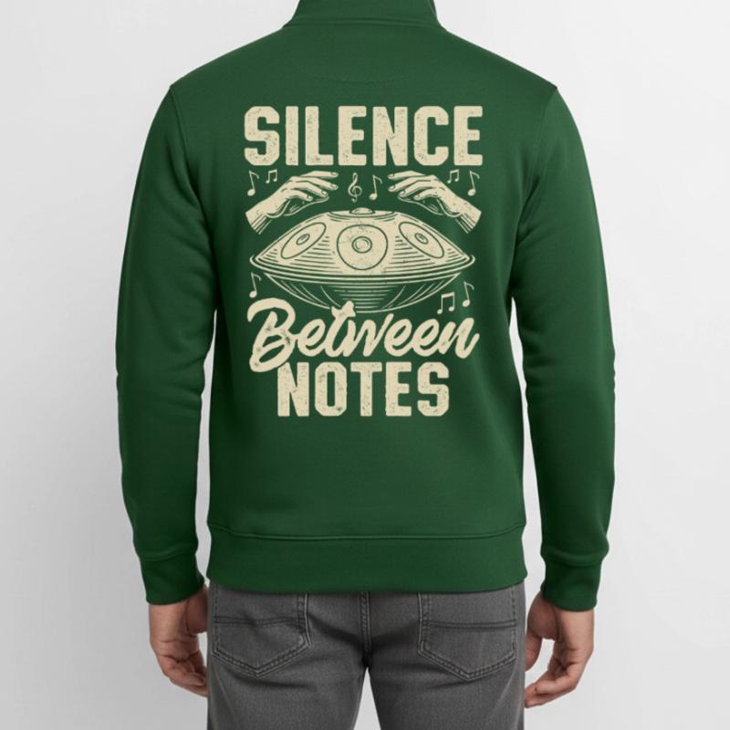 Silence Between Notes Unisex Organic Zip Sweatshirt by Stanley/Stella