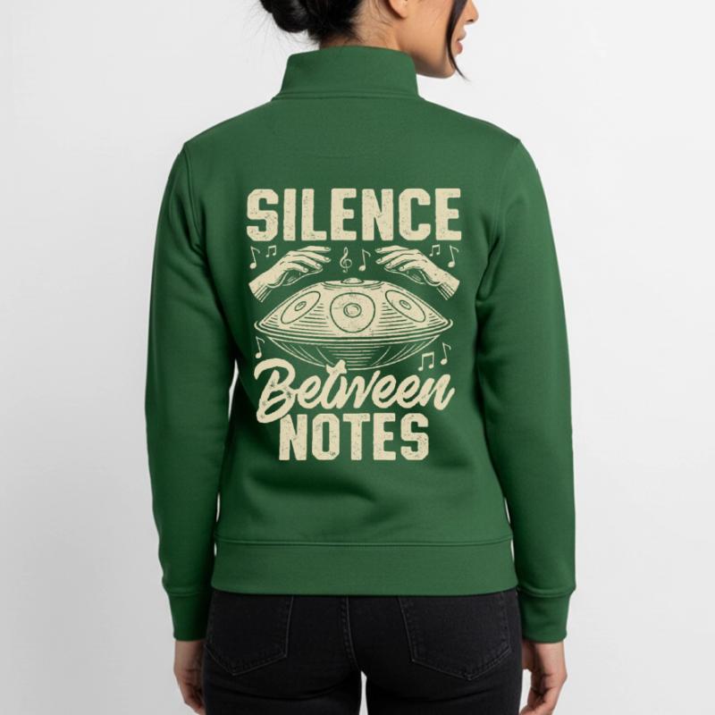 Silence Between Notes Unisex Organic Zip Sweatshirt by Stanley/Stella