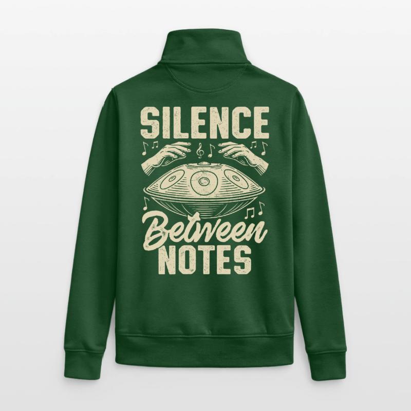 Silence Between Notes Unisex Organic Zip Sweatshirt by Stanley/Stella