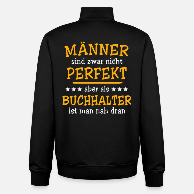 Expressions des comptables - Sweat zippé unisexe en coton bio Stanley/Stella - noir