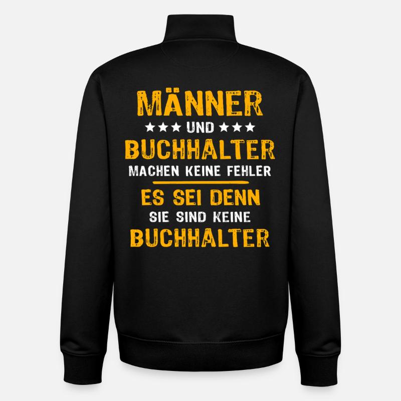 Buchhalter Spruch - Unisex Organic Zip Sweatshirt von Stanley/Stella - Schwarz