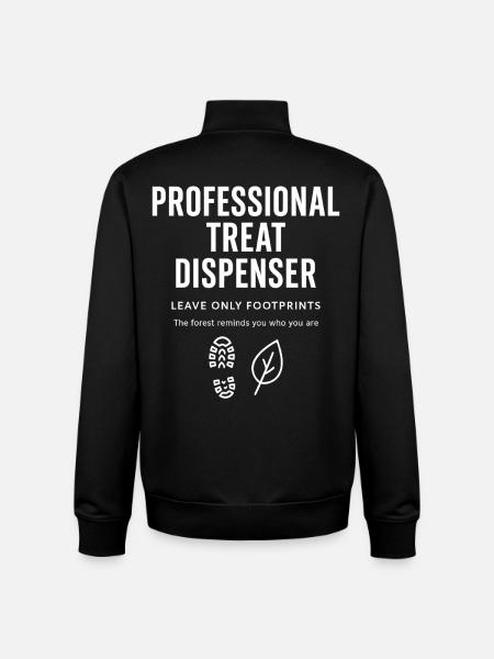 Professioneller Leckerli-Spender Wald - Unisex Organic Zip Sweatshirt von Stanley/Stella - Schwarz