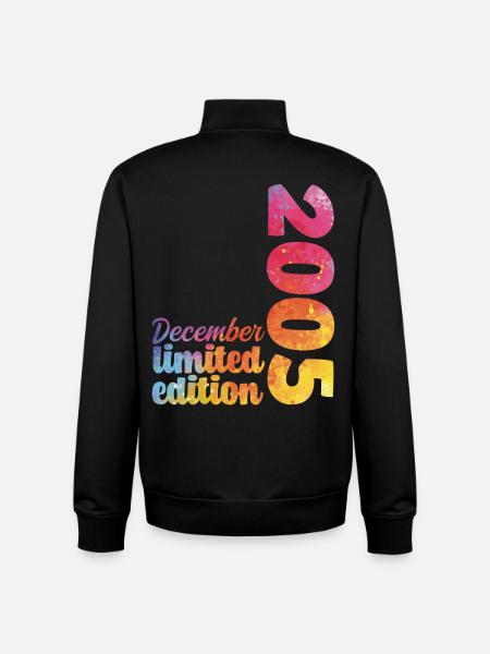 December 2005 Birthday Gift - Unisex Organic Zip Sweatshirt by Stanley/Stella - black