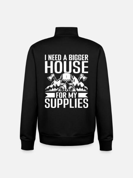  Prepper Must Haves Survivalism Lover Prepping - Unisex Organic Zip Sweatshirt by Stanley/Stella - black