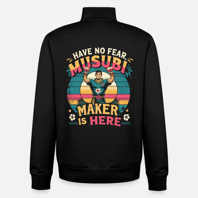 Musubi Maker Is Here - Unisex Organic Zip Sweatshirt von Stanley/Stella - Schwarz