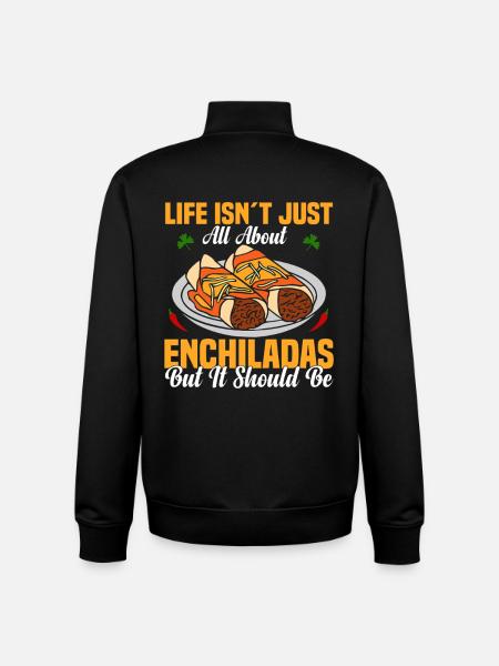Enchilada-Essen Mexikanisches Feinschmecker-Enchilada-Kostüm - Unisex Organic Zip Sweatshirt von Stanley/Stella - Schwarz