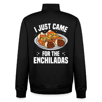 Costume d’enchiladas cuisine mexicaine pour gourmets mexicains - Sweat zippé unisexe en coton bio Stanley/Stella - noir - Dos - AI Model Male 185 light (185cm)
