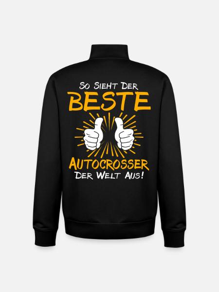Autocrosser Gift Idea - Unisex Organic Zip Sweatshirt by Stanley/Stella - black
