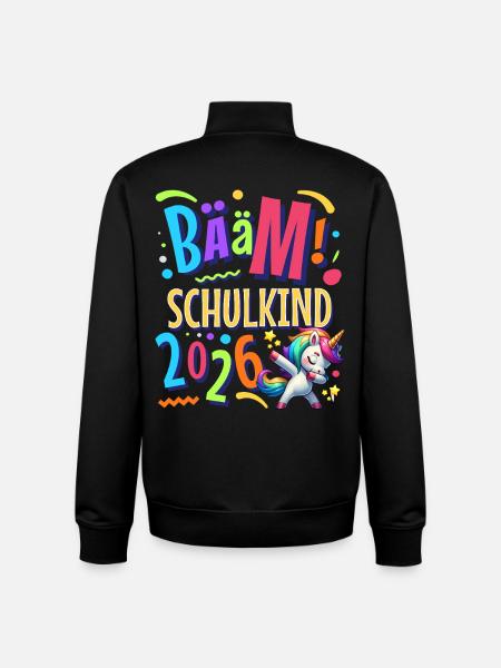 Bääm Schoolchild 2026 - Unisex Organic Zip Sweatshirt by Stanley/Stella - black