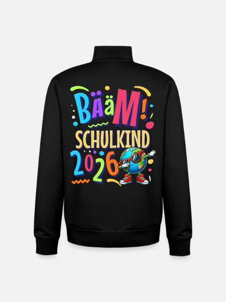 Bääm Schoolchild 2026 - Unisex Organic Zip Sweatshirt by Stanley/Stella - black