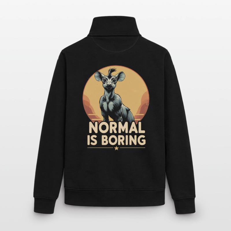 Okapi Tier Normal Is Boring Unisex Organic Zip Sweatshirt by Stanley/Stella