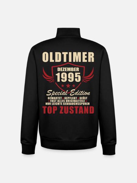Oldtimer December 1995 Special - Unisex Organic Zip Sweatshirt by Stanley/Stella - black