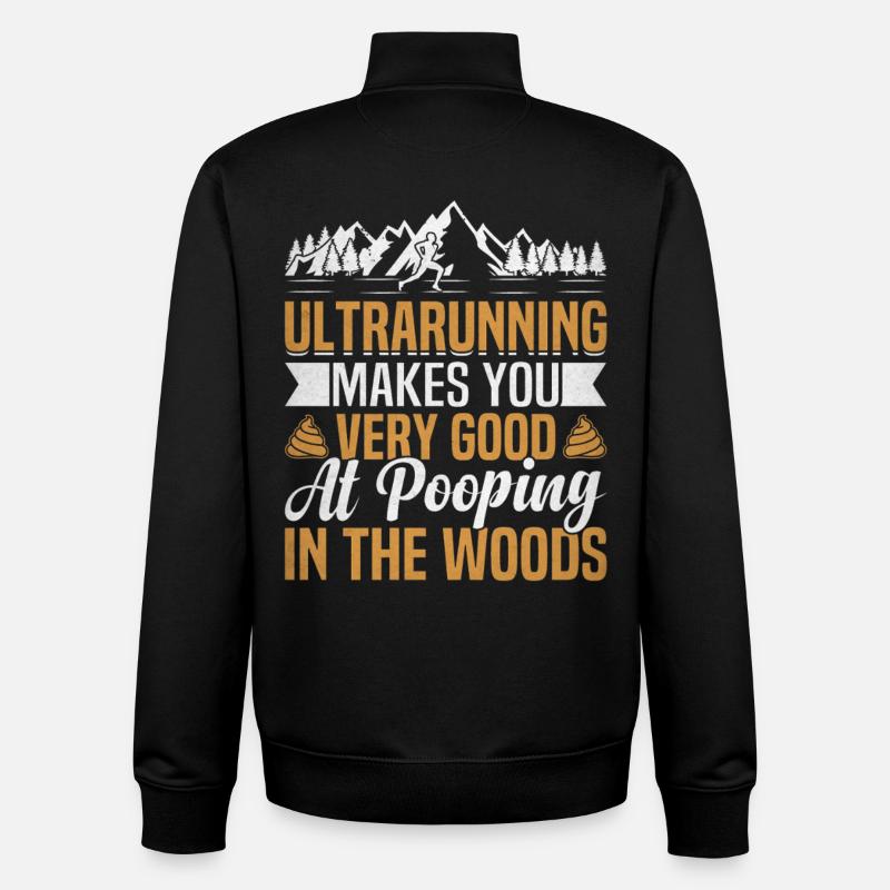 Ultramarathon de 100 miles coureur d’ultramarathon - Sweat zippé unisexe en coton bio Stanley/Stella - noir