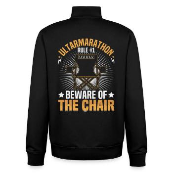 Ultraläuferschuhe Ultra Marathon Running 100 - Unisex Organic Zip Sweatshirt von Stanley/Stella - Schwarz - Hinten - AI Model Male 185 light (185cm)