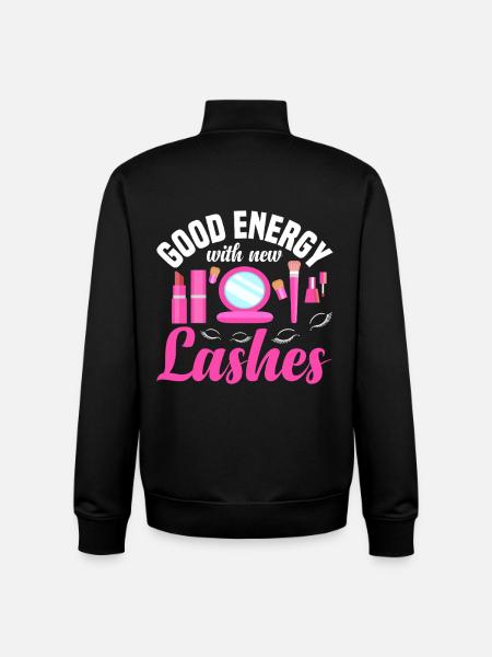 Lash Tech Supplies Eyelash Technician - Unisex Organic Zip Sweatshirt by Stanley/Stella - black