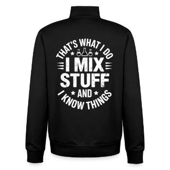 Quotes from Proud Engineers for Engineering Students - Unisex Organic Zip Sweatshirt by Stanley/Stella - black - Back - AI Model Male 185 light (185cm)