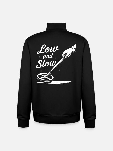 Niedrige und langsame Schatzsuche-Metallerkennung - Unisex Organic Zip Sweatshirt von Stanley/Stella - Schwarz