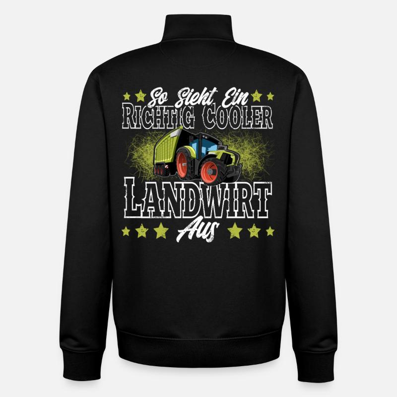 Landwirt - Unisex Organic Zip Sweatshirt von Stanley/Stella - Schwarz