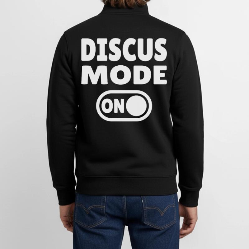 Discus Mode ON - Diskuswerfer Unisex Organic Zip Sweatshirt von Stanley/Stella