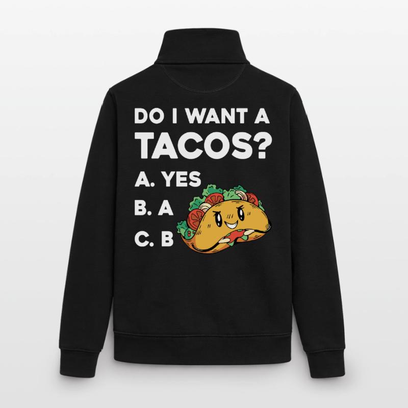 Taco Frage: Ja Oder Nein Sweat zippé unisexe en coton bio Stanley/Stella
