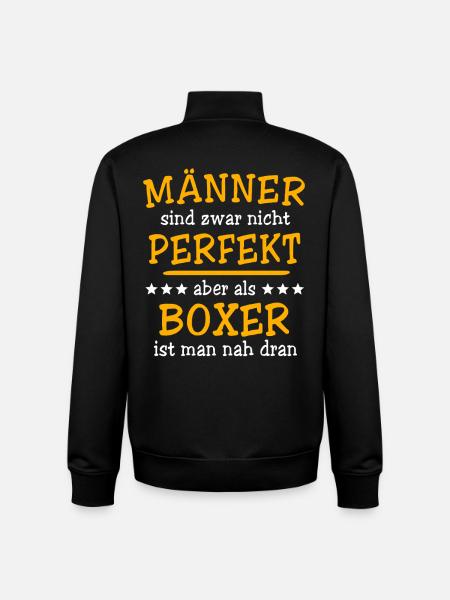 Boxer boxe - Sweat zippé unisexe en coton bio Stanley/Stella - noir