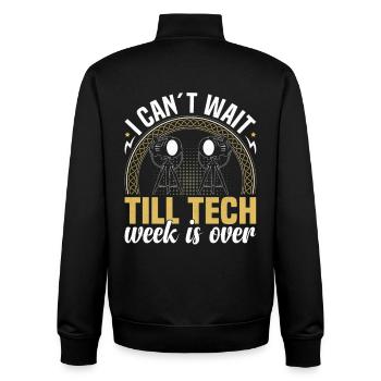  Stagehand Tech Kit Stage Crew Theatrical - Unisex Organic Zip Sweatshirt by Stanley/Stella - black - Back - AI Model Male 185 light (185cm)