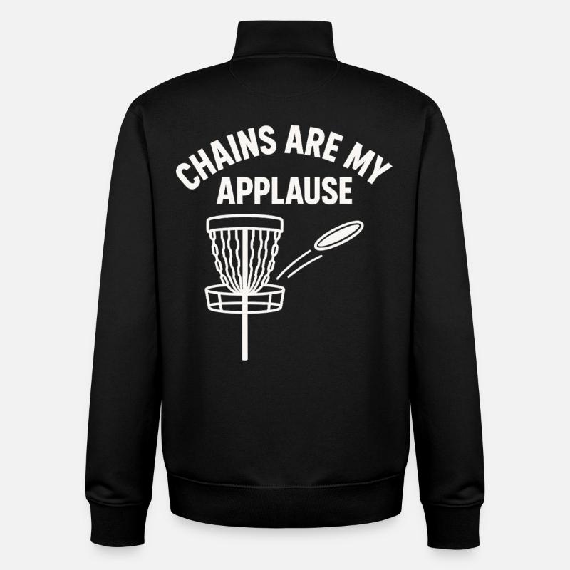 Ketten Sind Mein Applaus Discgolf - Unisex Organic Zip Sweatshirt von Stanley/Stella - Schwarz