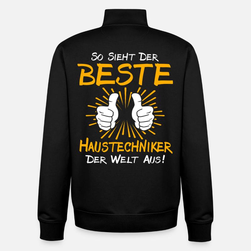 Haustechniker Geschenkidee - Unisex Organic Zip Sweatshirt von Stanley/Stella - Schwarz