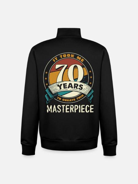 70 Years of Masterpiece Anniversary - Unisex Organic Zip Sweatshirt by Stanley/Stella - black