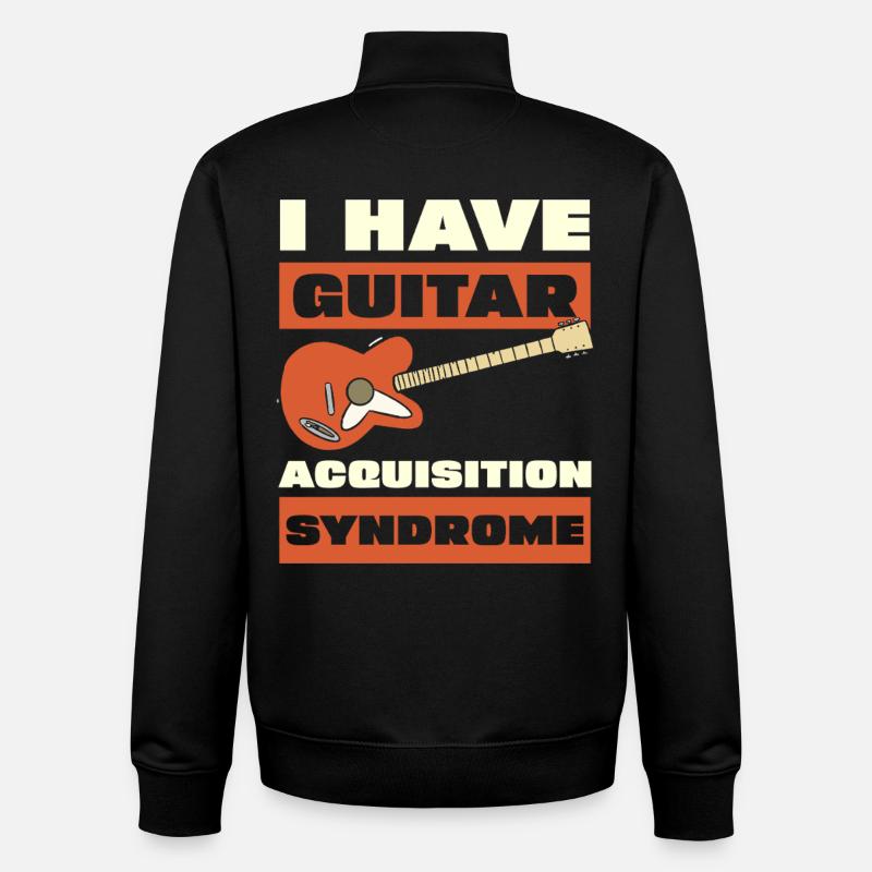 Guitar Acquisition Syndrome - Unisex Organic Zip Sweatshirt von Stanley/Stella - Schwarz