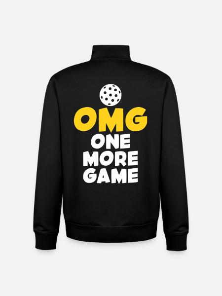 OMG: One more game - Unisex Organic Zip Sweatshirt by Stanley/Stella - black