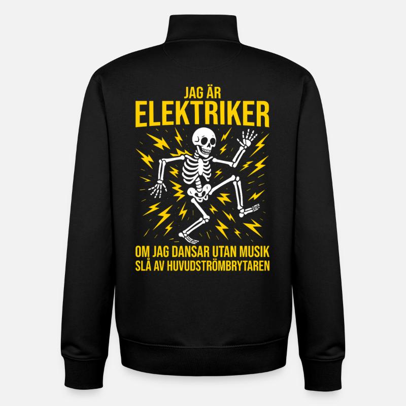 Elektriker, ich bin Elektriker, Elektriker - Unisex Organic Zip Sweatshirt von Stanley/Stella - Schwarz