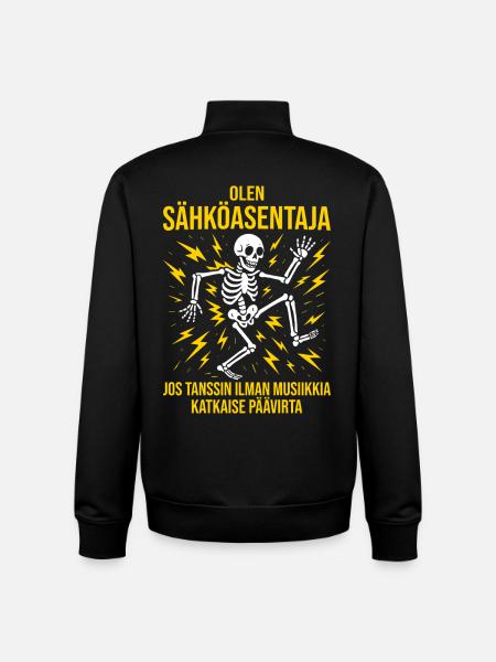 Electrician, I'm an electrician - Unisex Organic Zip Sweatshirt by Stanley/Stella - black