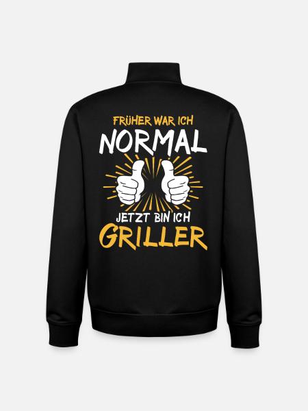 Griller Spruch - Unisex Organic Zip Sweatshirt von Stanley/Stella - Schwarz