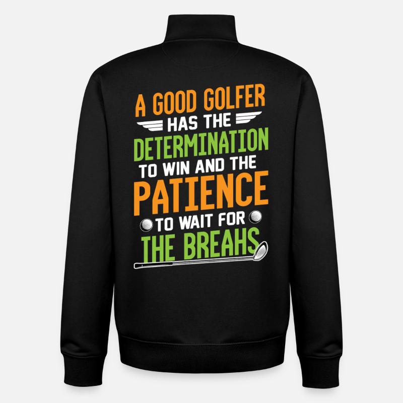 golfe - Sweat zippé unisexe en coton bio Stanley/Stella - noir