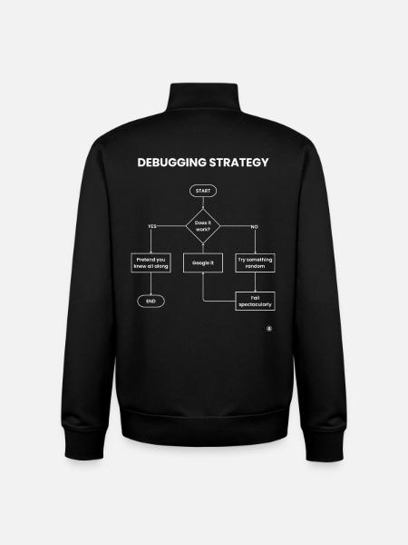 Debugging-Strategie-Flussdiagramm – Funktioniert es Geschenk - Unisex Organic Zip Sweatshirt von Stanley/Stella - Schwarz