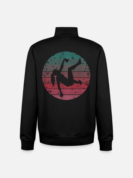 Escaladeuses rétro de bloc, femmes grimpantes - Sweat zippé unisexe en coton bio Stanley/Stella - noir