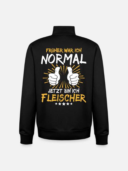 Fleischer Spruch - Unisex Organic Zip Sweatshirt by Stanley/Stella - black