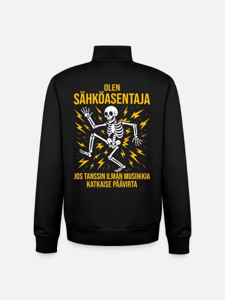 Electrician, I'm an electrician - Unisex Organic Zip Sweatshirt by Stanley/Stella - black