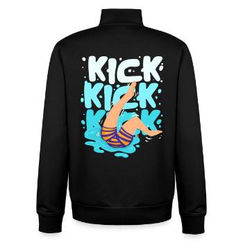 Schwimmlehrer - Unisex Organic Zip Sweatshirt von Stanley/Stella - Schwarz - Hinten - AI Model Male 185 light (185cm)